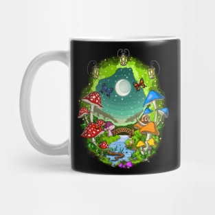 Magic Mushrooms Forest Mug